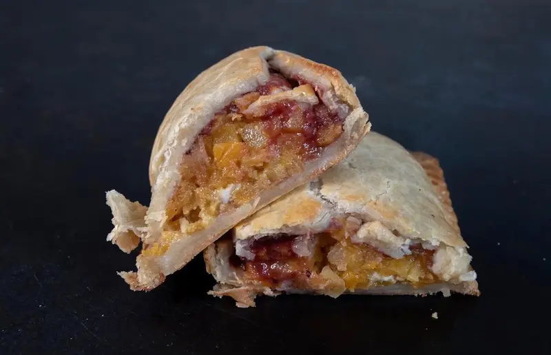 Golden savory hand pies from The Magpie Bakery